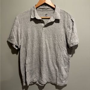H&M gray collared shirt slim fit